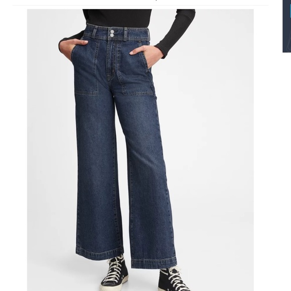 Gap Workforce collection Sky Highrise wide jeans size 28 - Picture 7 of 7